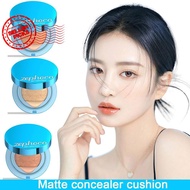 Matte Bb Cream Air Cushion Foundation Concealer Long Lasting Makeup Powder Pressed Cosmetics V4g0