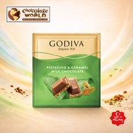 Godiva Signature Pistachio & Caramel Milk Chocolate Square 60g (Made in EU)