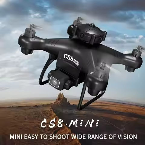 New CS8 Mini Drone 4K Dual Camera HD Professional Obstacle Avoidance 360 RC Wide Angle Adjustable ES