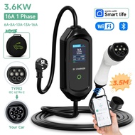 AFYEEV 3600W Portable Type2 IEC62196-2 EV Charger Type1 SAE J1772 Electric Car Charger GBT EVSE Char