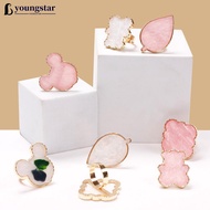 YTAR  Adjustable Ring Palette for Nail Art Wearable Finger Paint Mixing Tray for Gel Polish DIY Mani