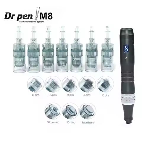 10pcs Dr.pen M8 Needle Cartridge Derma Pen Replacement Microneedle Pen Kit Professionals Use Beauty 