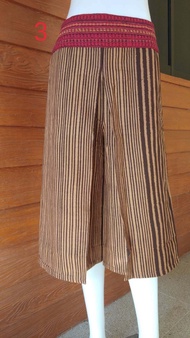กางเกงพื้นเมือง แพนเค้ก4ส่วน กางเกงผ้าฝ้ายพิพม์ลาย กางเกงผ้าลายไทย