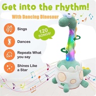 Singing and Dancing Dinosaur,Talking Cactus Series Talking Dinosaur Plush Dino Musical Toys