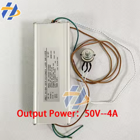 AC160-265V 50-60HZ High Efficiency LED Driver DC 50V 0-4A Flatbed Printer UV Curing Lamp Aluminum Bo