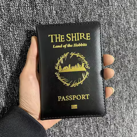New Design Logo The Hobbits Passport Cover Travel Accessories Kingdom of Fairy Hobbiton Passport Hol