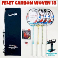 Original Felet Carbon Woven 18 36LBS Badminton Racket