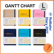 DELFONICS 2027 Rollbahn Diary Large Gantt Chart Planner Starting October 2026