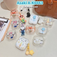 READY STOCKFor Asaki A-K6663 Case Casing Soft Silicone Earphone Case DIY Fresh Cartoon