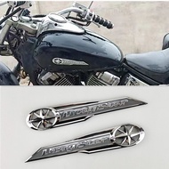 3D Chrome Fuel Tank Emblem Badge Sticker Decal ABS Drag Star Logo For Yamaha XVS250 XVS 250 400 650 