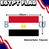 【Benderaku】Egypt Flag  Bendera Egypt   3x5ft 90cm X 150cm X1PCS