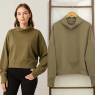 RE513 GP Cloud Light Oversize Batwing Turtleneck Sweatshirt RK.E7