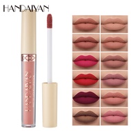 Lip Gloss Matte 12 Colors Long-Lasting Non-Fade Lip Gloss HANDAIYAN Matte Velvet Liquid Lipstick Lip