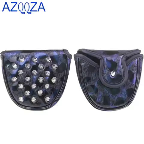 Magnetic Closure Golf Mallet Putter Head Covers,Golf Club Head Cover Inner Plush for Odyssey Scotty 