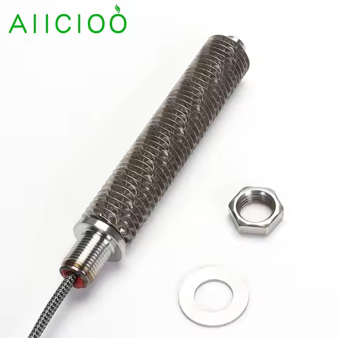 AIICIOO M18 Fin Heater for Air 220v Tubular Heating Element SUS304 Cartridge Heater Dry Burning Heat