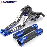 ชุดมือจับบาร์จับ CNC รถจักรยานยนต์สำหรับยามาฮ่าV3 V1 R15สามารถพับได้ก้านคลัตช์เบรกคันเบรกมือ YZF-R15