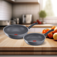 Thipdapashop TEFAL ชุดกระทะเซ็ท 2 ชิ้น COOK HEALTHY รุ่น G134S295 FP24 + WP28