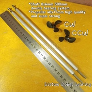 RC BOAT PROPELLER 48MM SHAFT 8X4MM 300MM KIT FOR TUG BOAT RC MODEL - TATA TOYS SHOP