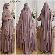 Zahra- Aje Zas - Jumbo Syar'I Lisani Robe Dress, Cerutty Material, Long Muslim Women's Syari