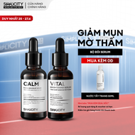 Bộ serum giảm mụn làm dịu sáng da mờ thâm thu nhỏ lỗ chân lông cho nam Niacinamide 5% + Zinc PCA Men