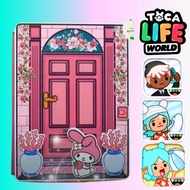 Ngôi nhà giấy dễ thương - đồ chơi búp bê cho bé gái Wednesday & ngôi nhà thỏ dâu