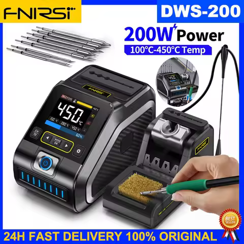 FNIRSI DWS-200 Soldering Station 200W C210 C245 Solder Iron Handle With Soldering Helping Hand Elect