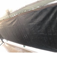Black Privacy Screen Cloth - Durable, Rain Permeable for Garage & Balcony