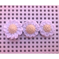 Crochet Daisy Keychain