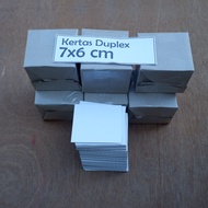 Duplex paper 7x6 cm