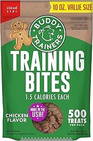 Buddy Biscuits Trainers 10 oz. Bag of Training Bites Soft & Chewy Dog Treats Made with Chicken Flavo