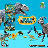 1308 Dino Saur Toys 6 Dinos + 3 Eggs Size 9.5 to 10 Cm/ dinosaur children's toys + 3 eggs