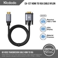 Mcdodo CA-1271 Cable HDMI to VGA HD 4K Audio Video PC Monitor