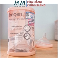 Hegen baby bottle nipples, replacement nipples numbers 0, 1, 2, 3 and Y cut