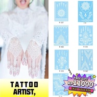 Bridal Henna Tattoo Bride Tattoo Instant Henna White Henna Wedding Tatt