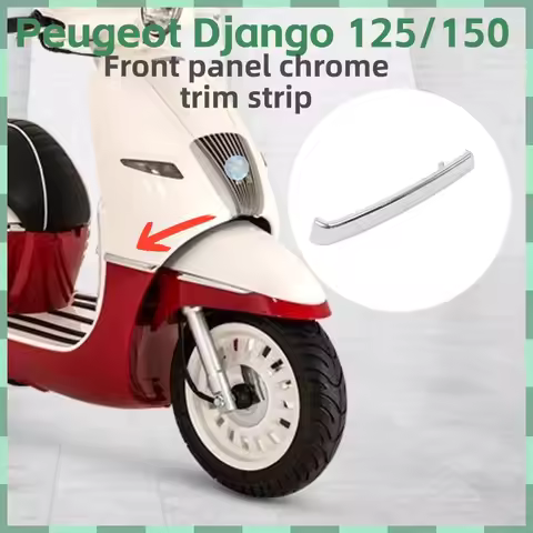 Motorcycle Accessories For Peugeot Django 125/150 QP150T-C Front Panel Chrome Trim Strip Django 125/