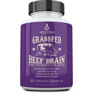 Ancestral Supplements Grass Fed Beef Brain Supplement with Beef Liver, Whole Food Brain Support Prom