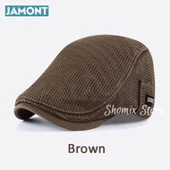 JASPER JAMONT Topi Baret Flat Cap News Boy Patino Hat Pet Pelukis Copet Sutradara
