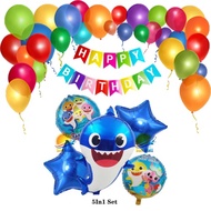 ₱199 only! Baby Shark Happy Birthday Balloon Set