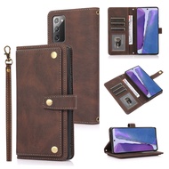 Luxury Pu Leather Flip Phone Case For Samsung Galaxy S21 S20 FE S10 S9 Note 20 Ultra 10 Plus 9 Wallet Card Slot Stand Cover Case