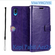 Case Untuk Hp Vivo Y91C (1820) Vivo Y1S (1929) Flip Cover Wallet Sarung Hp Casing Dompet Flip Magnet