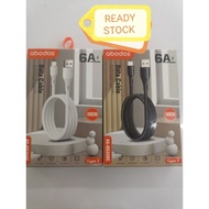 ABODOS TYPE C DATA CABLE SUPER SPEED FAST CHARGING  6A 1METER