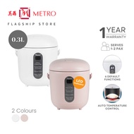 Toyomi 0.3L Micro-com Mini Rice Cooker RC 919 | Available in White &amp; Pink