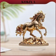 [kokiya] 2D Flat Horse Statue Creative Desk Decoration for Bedroom Window Countertop