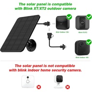 4W Solar Panel for Blink Outdoor Camera, Solar Panel Charger with Battery Compatible with Blink Outd