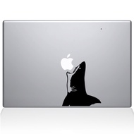 Decal Sticker Macbook Apple Macbook Stiker Hiu Makan Apple Laptop