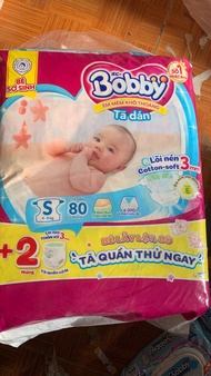 Tã dán Bobby S80+2 cho trẻ từ 4-8kg