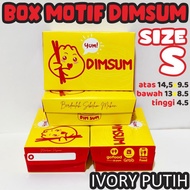 DIMSUM BOX 35 PCS PAPER LUNCH BOX S MOTIF DIMSUM BOX DIMSUM FOOD BOX