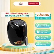 Hawonkoo AFH-045 oil-free fryer, 1500W, 4.5L, 99-minute timer, Touch, LED light, 8 cooking menus,