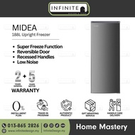 Midea MUF-208SD 188L Upright Freezer / Refrigerator / Fridge / Peti Sejuk