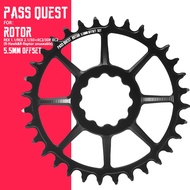 PASS QUEST 5.5mm offset chainring crank special chainring positive and negative teeth can not drop c